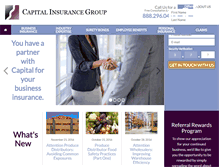Tablet Screenshot of capitalinsuranceagent.com